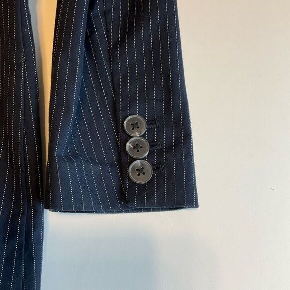 GAP Pinstripe Navy Blue Blazer, 6. - Picture 4 of 5